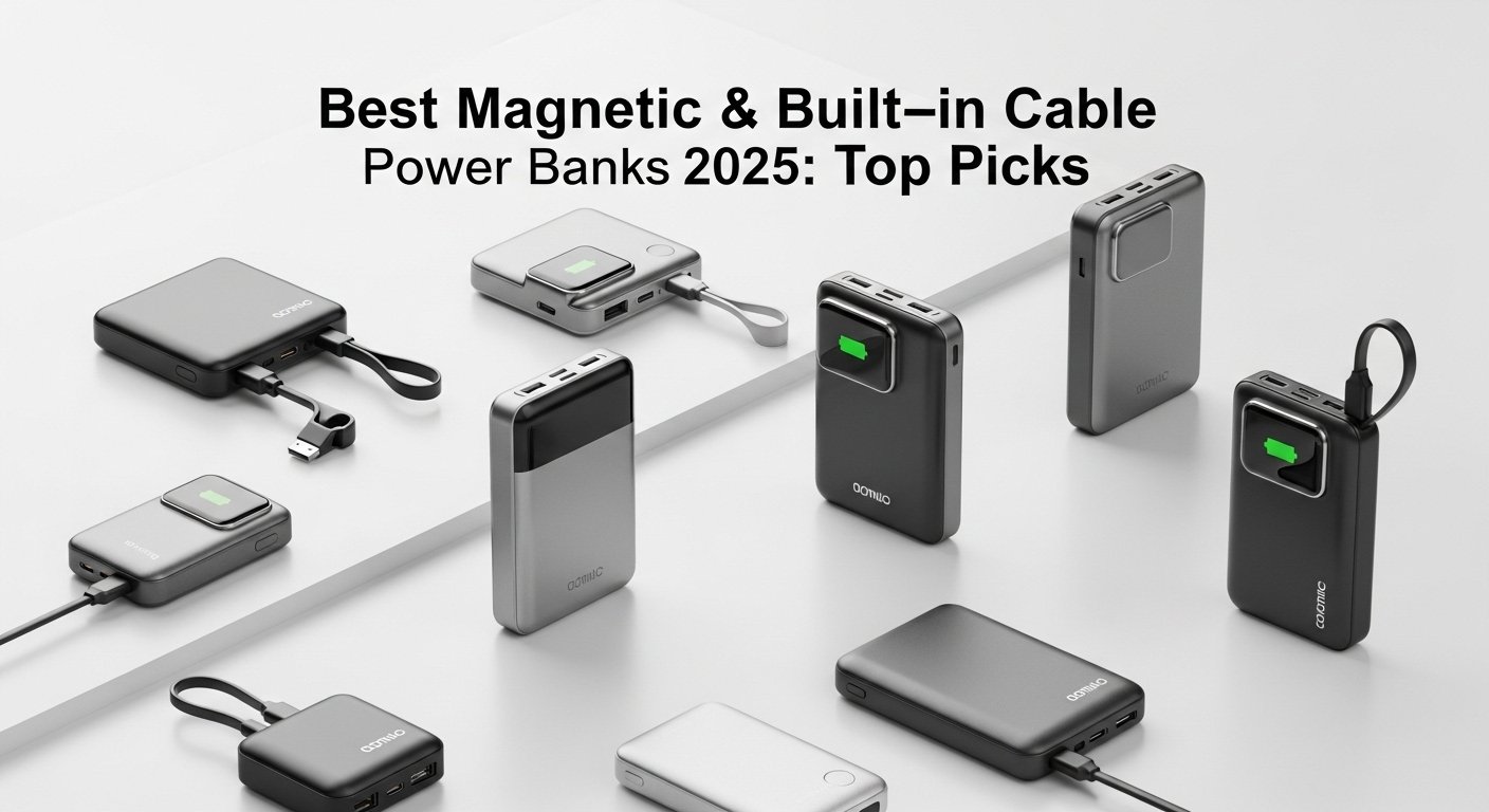 Best Magnetic & Built-in Cable Power Banks in 2025