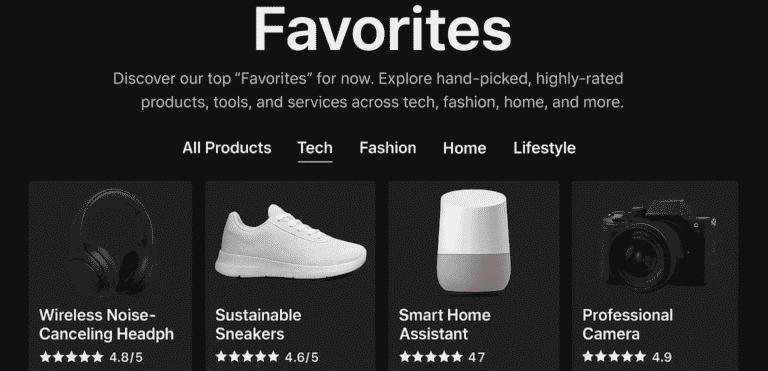 Favorites | Expertly Curated Product Recommendations